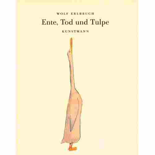 Cover Ente, Tod und Tulpe Lang gestreckt gezechnete Ente reckt Schnabel in die Luft